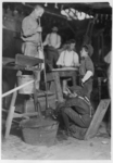 Lewis Hine child labor: Blower and Mold Boy, Seneca Glass Works, Morgantown, W. Va. (see label on #171) (see photos 170 & 171). Location: Morgantown, West Virginia.