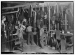 Lewis Hine child labor: 9 P.M. in an Indiana Glass Works, Aug., 1908. Location: Indiana.