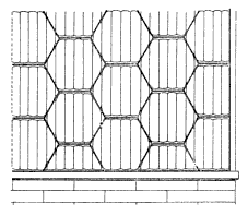 Falconnier glass brick No. 7, example installation, inside view