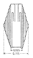 Falconnier glass brick No. 8, side view