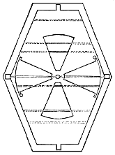 Ventilator for Falconnier Glas Block No 9. (front)