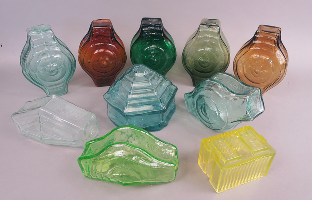 S&eacute;lection de briques en verre souffl&eacute; color&eacute; Falconnier &copy; Ivoire Troyes