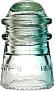 Hemingray in Clear/Blue Two-Tone