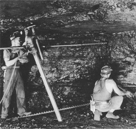 Drilling holes with an electric drill