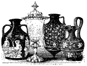 Group of glass ewers