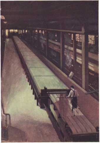 Libbey-Owens process: the "lehr" or annealing chamber
