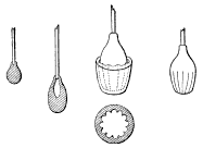 Glass Blown into Mould