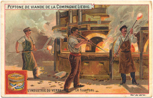 Liebig chromo &middot; L'Industrie du Verre #1 (front)