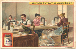 Liebig chromo &middot; L'Industrie du Verre #6 (front)