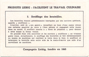 Liebig chromo &middot; Industrie du Verre #3 (back)