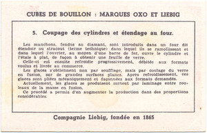 Liebig chromo &middot; Industrie du Verre #5 (back)