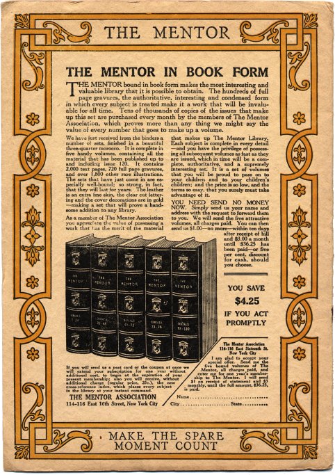 The Mentor &middot; The Story of the Lens &middot; Back Cover