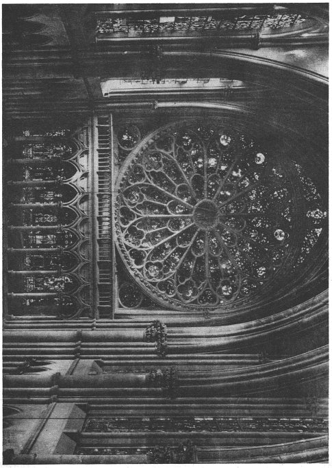 Rose Window and Gallery of the Kings, Cathedral of Rheims, France (13th century)