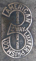 American 3 Way-Luxfer Prism Company sidewalk marker