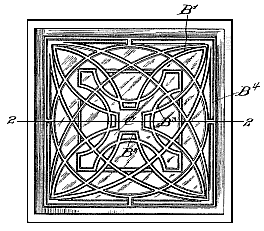 FLW prism tile design D27,977