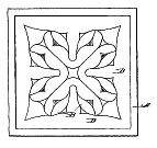 FLW prism tile design D27,985