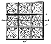 FLW prism tile design D27,993