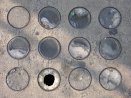 American 3-Way Luxfer Prism Co vault lights