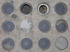 American 3-Way Luxfer Prism Co vault lights