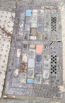 Pavement light in Plymouth