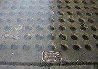 Berger's System vault lights in Stockton, California