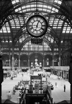 Vault lights in Penn Station, NYC