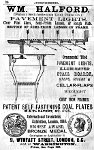 1886 Laxton's ad for Wm Halford's Pavement Lights