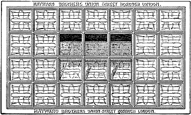 Hayward's Reflecting Stallboard Lights (elevation open)