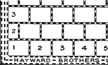 Plan view of Hayward's Pavement Lights