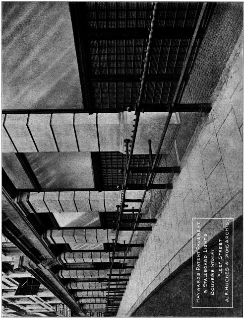 Hayward's Patent Pavement & Stallboard Lights &middot; Bouverie Street &middot; Fleet Street &middot; A. E. Hughes & Sons Archts.