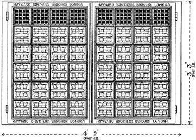 Hayward's Stallboard Doors, No 28 Pattern