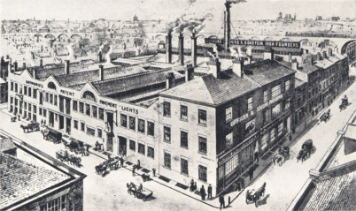 Union Street offices, works and foundry, 1897