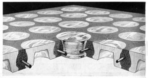 J. A. King round type "FERRO-GLASS"