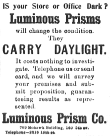 Luminous Prism Co ad &middot; 1898
