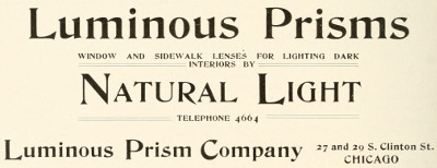 Luminous Prism Co ad &middot; 1898