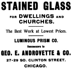 Luminous Prism Co ad · March, 1900