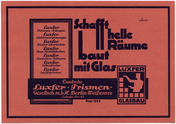 Deutsche Luxfer Prismen Gesellschaft mbH &middot; Build With Glass