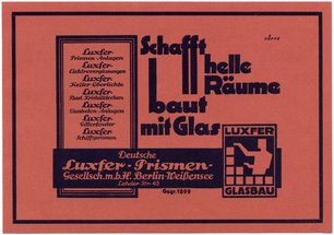 Schafft helle Räume baut mit Glas &middot; Baugilde 1929