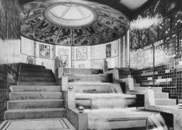 Bruno Taut's Glashaus-Pavilion, interior, Cologne Werkbund 1914 Exhibition
