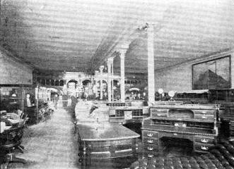 Interior of the store of A. H. Andrews Co. showing effect of Luxfer Prisms Interior of the store of A. H. Andrews Co. showing effect of Luxfer Prisms