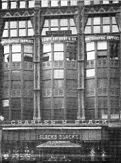 Luxfer Prisms installed at the store of Charles H. Slack (photographic supplies)