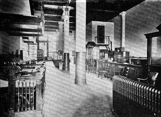 Interior of Cluett, Coon & Co., showing Luxfer Prisms installation