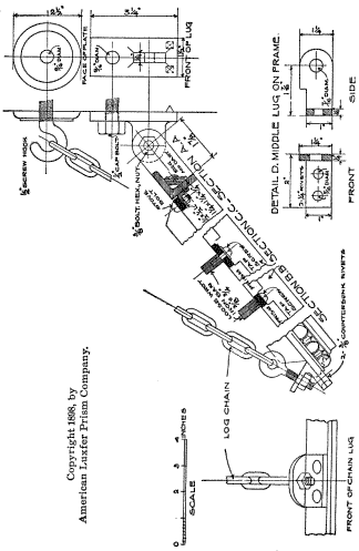 Details of Stationary Canopy (Chain Support)