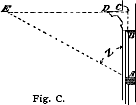 Section through window having heavy cap or reveal