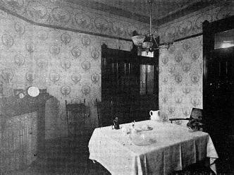 Interior of the flat of Stephen E. Huff, showing effect of Luxfer Prisms
