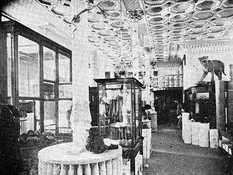 Interior of the store of W. & D. Dineen (Hatters and Furriers), showing effect of Luxfer Prisms