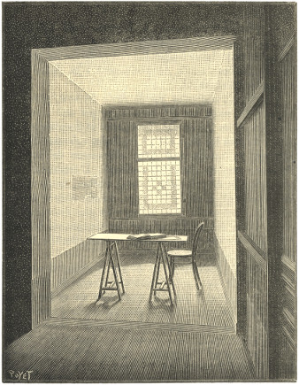 Fig. 5. &mdash; &Eacute;clairage d'un rez-de-chauss&eacute;e avec les multi-prismes Luxfer.