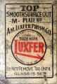 Luxfer sticker on unused prism glass sheet