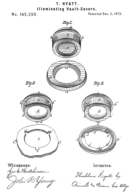 145,200 &middot; Hyatt &middot; Improvement in Illuminating Vault-Covers