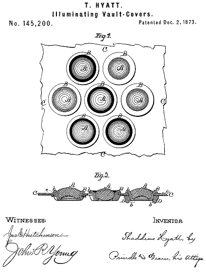 145,200 &middot; Hyatt &middot; Improvement in Illuminating Vault-Covers